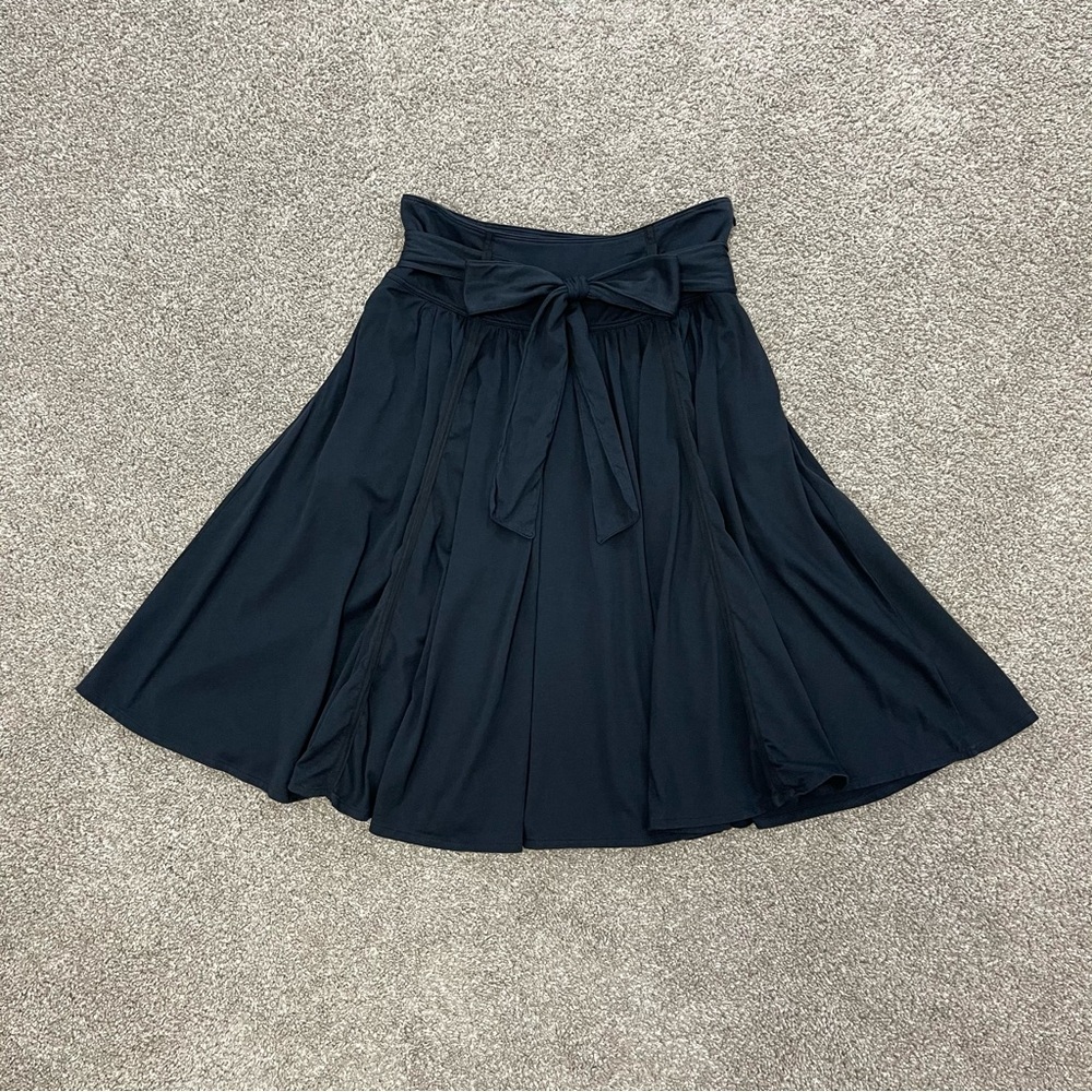 Theory Black Flowy Skirt